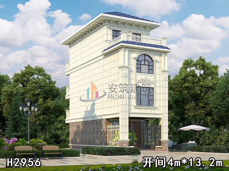 【定制设计】江西谢总四层小占地高层图纸设计H2956